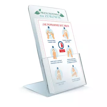 Stojak na ulotki A5 z logo